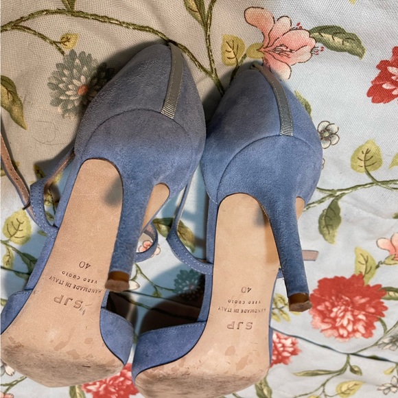 SJP Abute Blue Rhinestone Heels - Picture 9 of 15